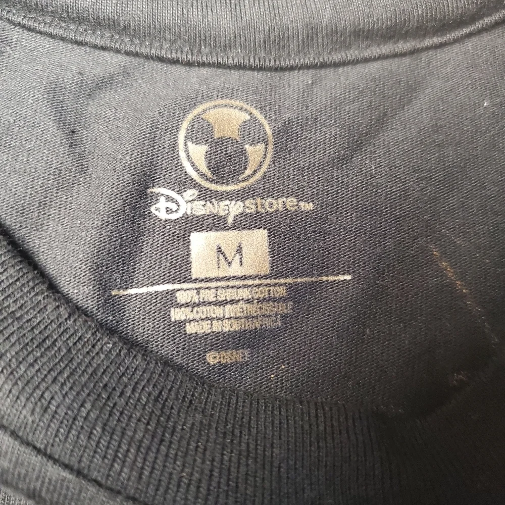 Disney Store Minnie Mouse Gold Foil Black TShirt Short Sleeve Medium - Picture 3 of 6
